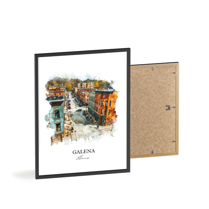 Galena, Illinois – Watercolor Art Print