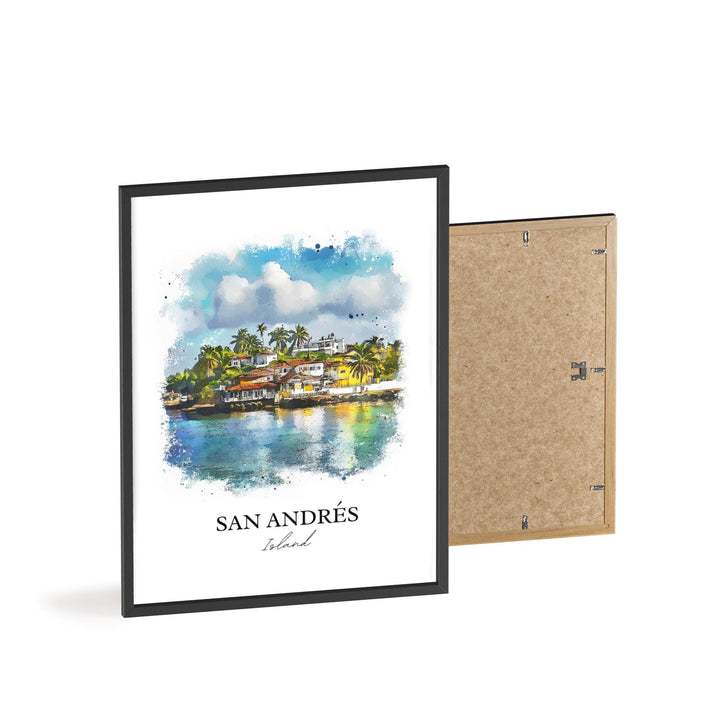 San Andrés Island Wall Art, Nicaragua Print, Colombia Watercolor Art, San Andrés Island Gift, Travel Print, Travel Poster, Housewarming Gift
