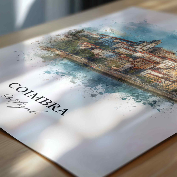 Coimbra, Portugal – Watercolor Art Print