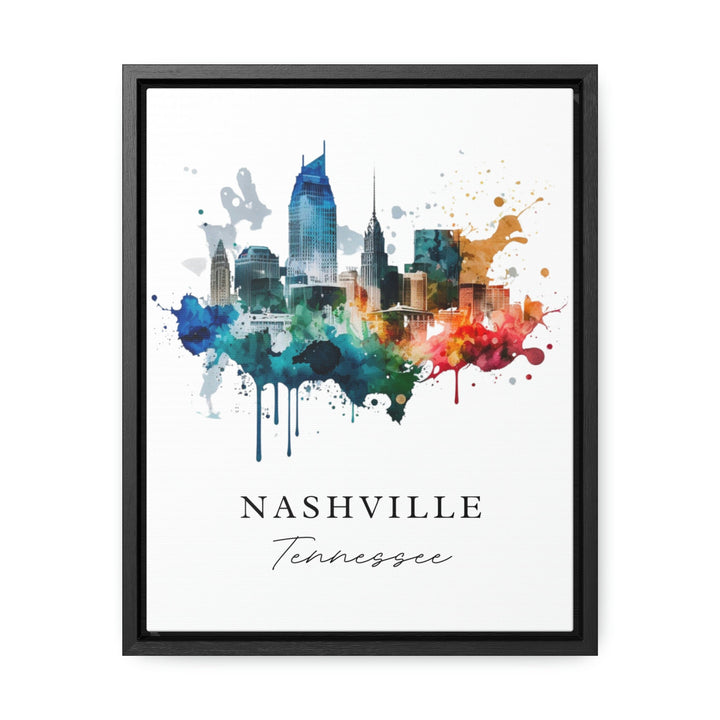 Nashville traditional travel art - Tennessee, Nashville poster, Wedding gift, Birthday present, Custom Text, Personalised Gift