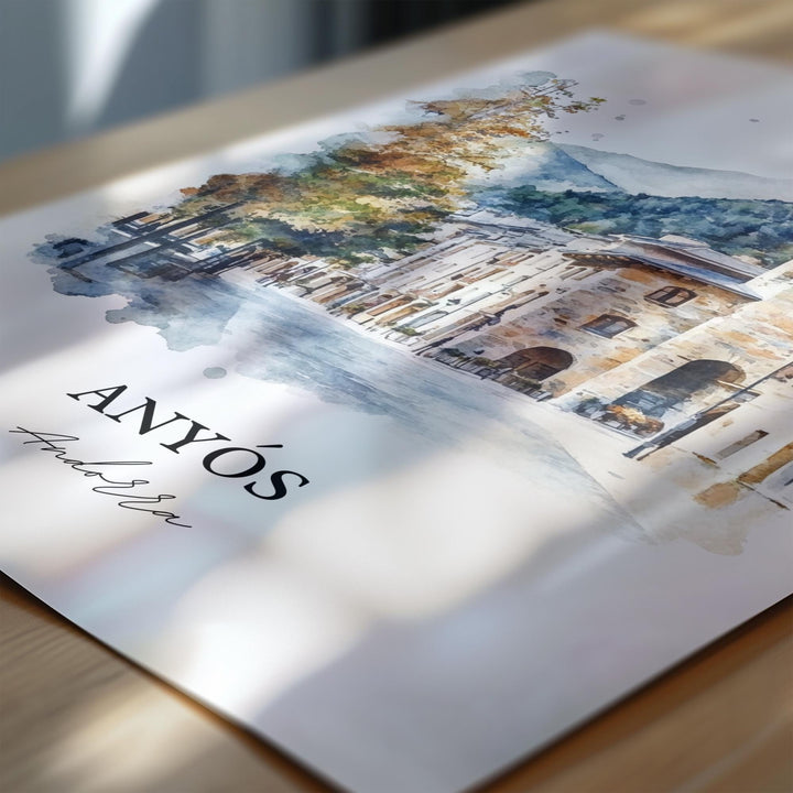 La Massana, Andorra – Watercolor Art Print