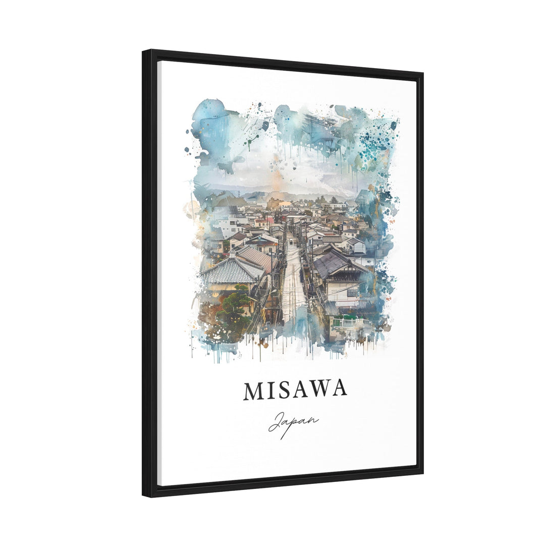 Misawa Japan Art, Misawa Japan Print, Misawa Watercolor Art, Aomori Prefecture Gift,