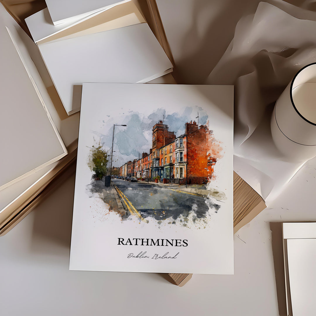 Rathmines, Ireland – Watercolor Art Print