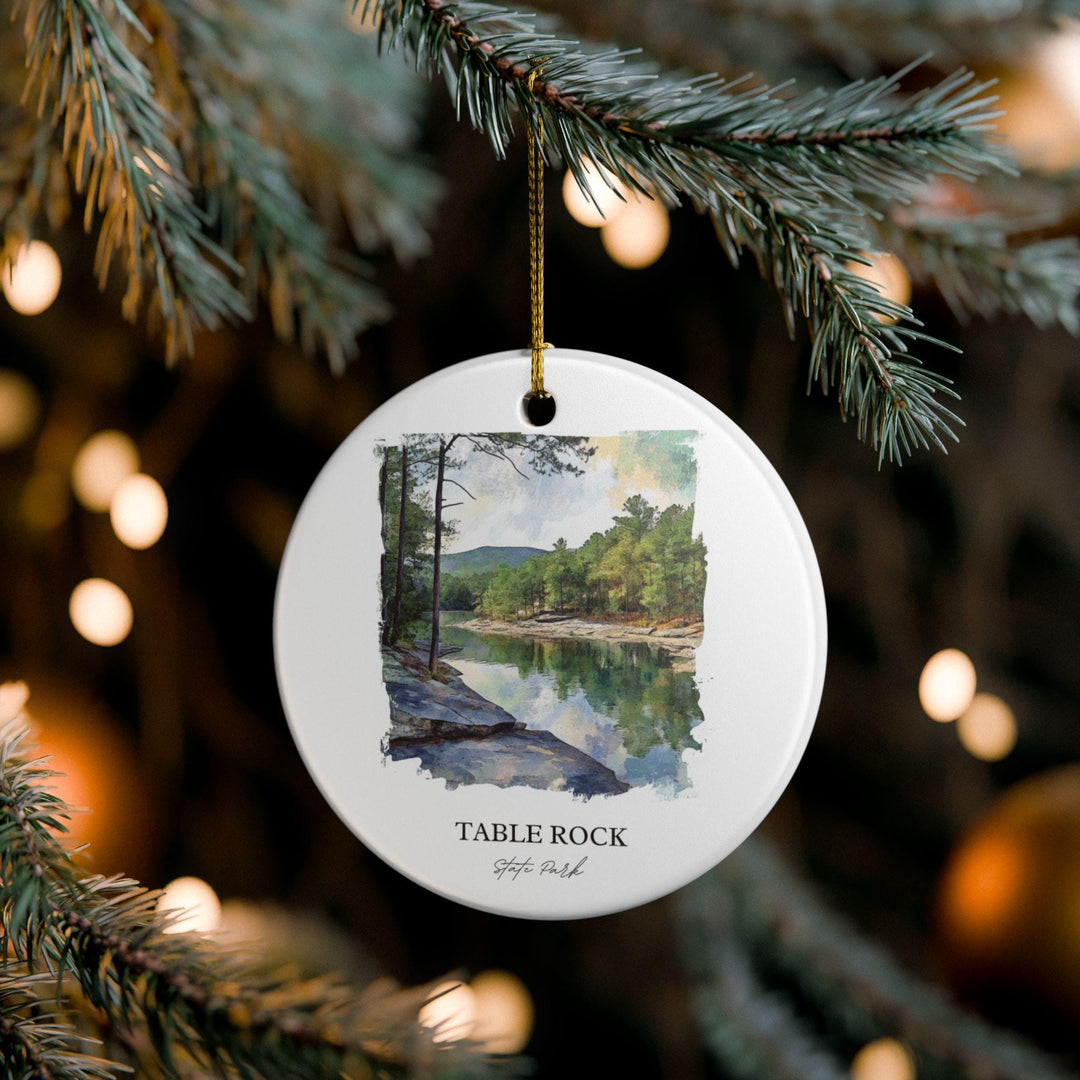 Table Rock State Park Ornament: Unique Pickens SC Souvenir, Table Rock State Park Xmas Decor, and Authentic Table Rock SC Gift