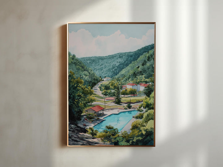 Hot Springs, Arkansas – Watercolor Art Print
