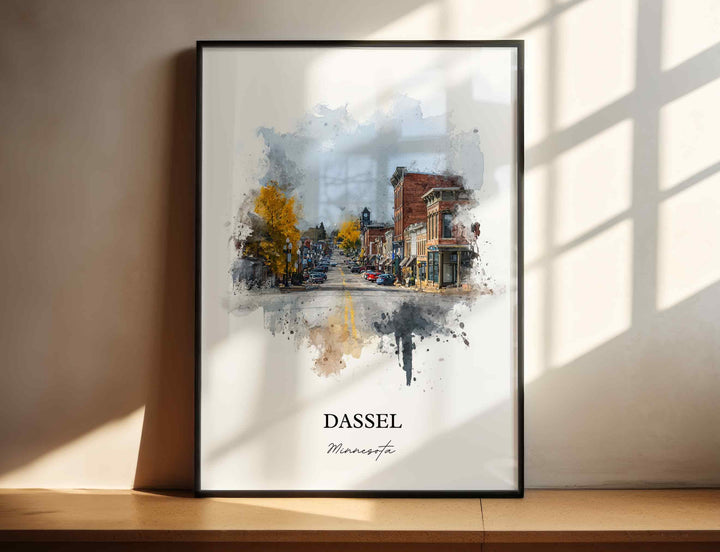 Dassel, Minnesota – Watercolor Art Print