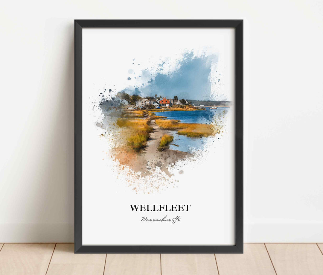 Wellfleet, Massachusetts – Watercolor Art Print