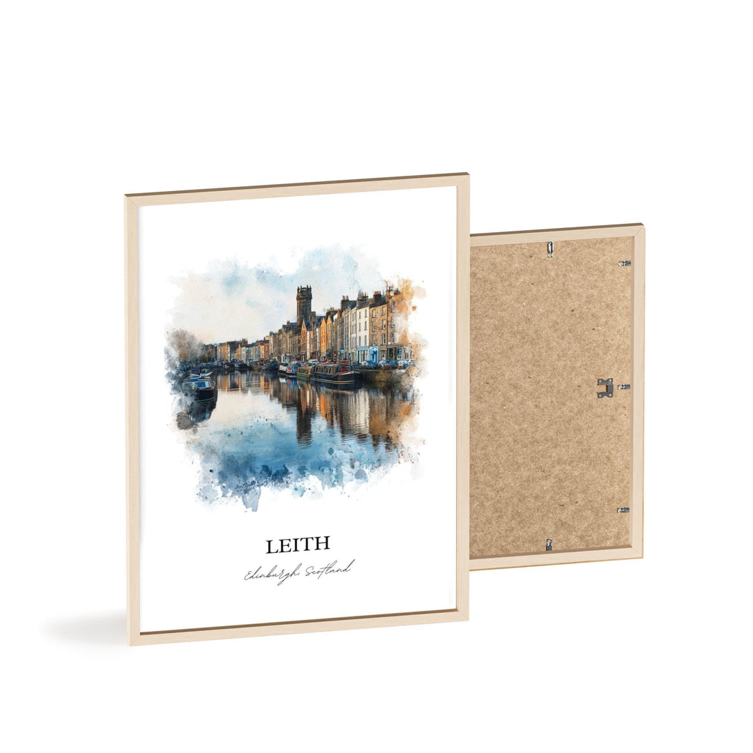 Leith, Scotland – Watercolor Art Print
