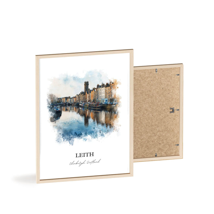 Leith, Scotland – Watercolor Art Print