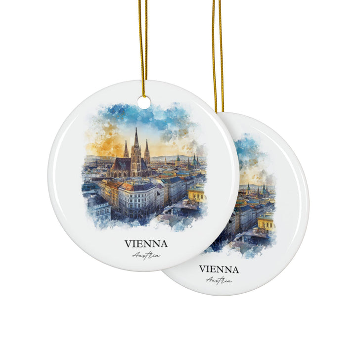Vienna Austria Ornament: Unique Vienna Souvenir, Vienna Xmas Decor, and Authentic Vienna Gift