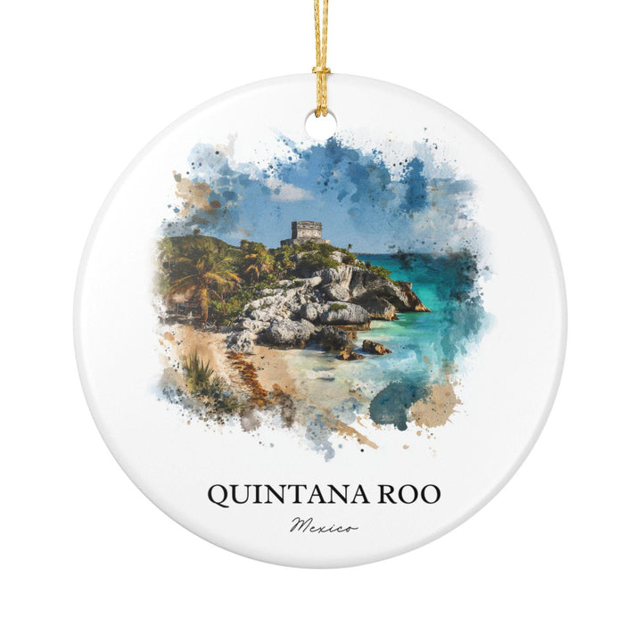 Quintana Roo Ornament: Unique Quintana Roo Souvenir, Playa del Carmen Xmas Decor, and Authentic Playa del Carmen Gift