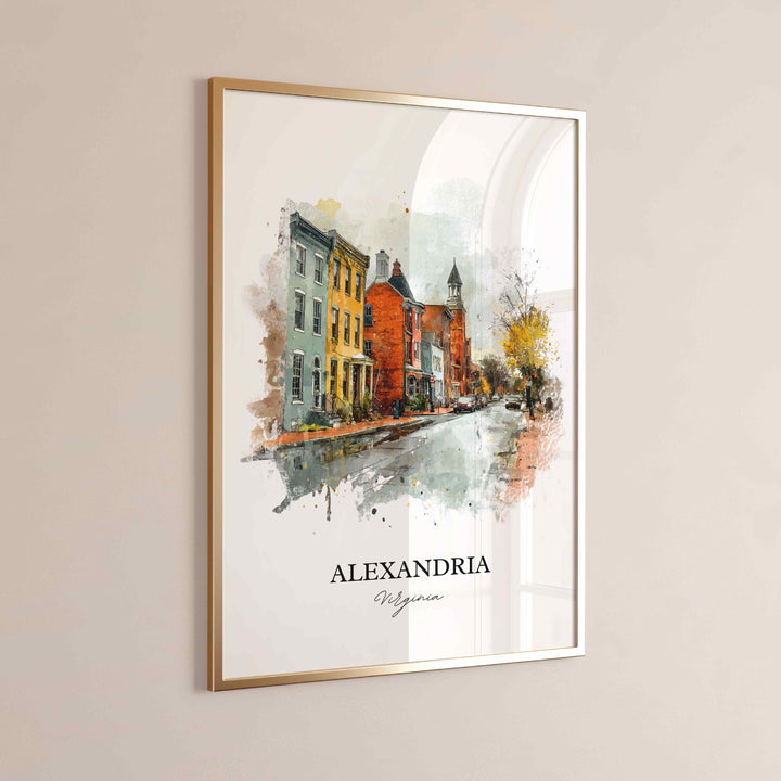 Alexandria, Virginia – Watercolor Art Print
