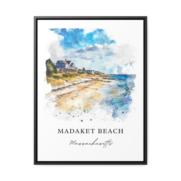 Madaket Beach MA Wall Art, Madaket Beach Print, Madaket Beach Watercolor Art, Nantucket Gift,