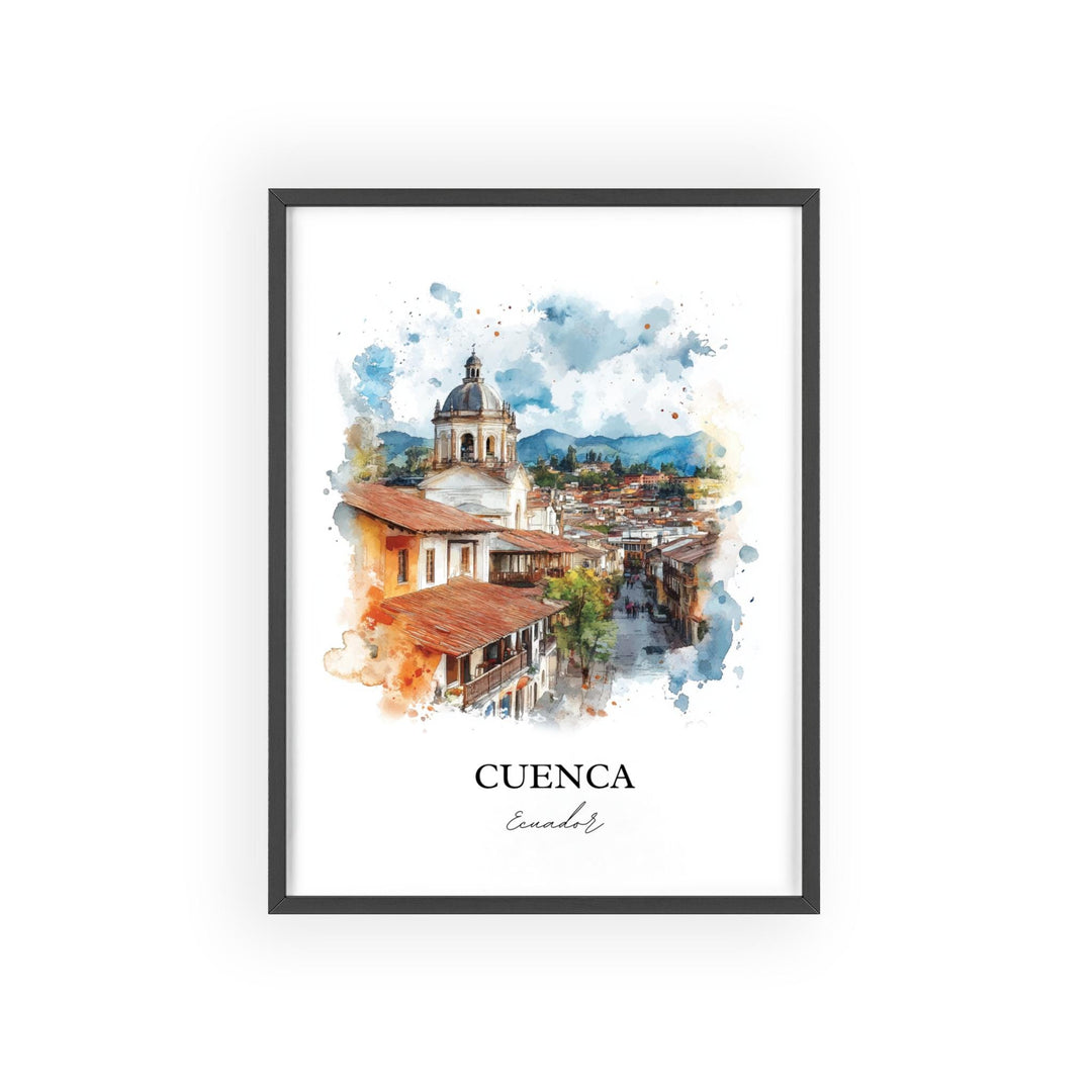 Cuenca, Ecuador – Watercolor Art Print