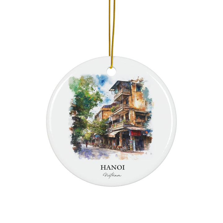 Hanoi Vietnam Ornament: Unique Hanoi Souvenir, Hanoi Xmas Decor, and Authentic Hanoi Vietnam Gift