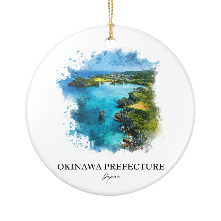 Okinawa Japan Ornament: Unique Okinawa Souvenir, Okinawa Japan Xmas Decor, and Authentic Okinawa Japan Gift