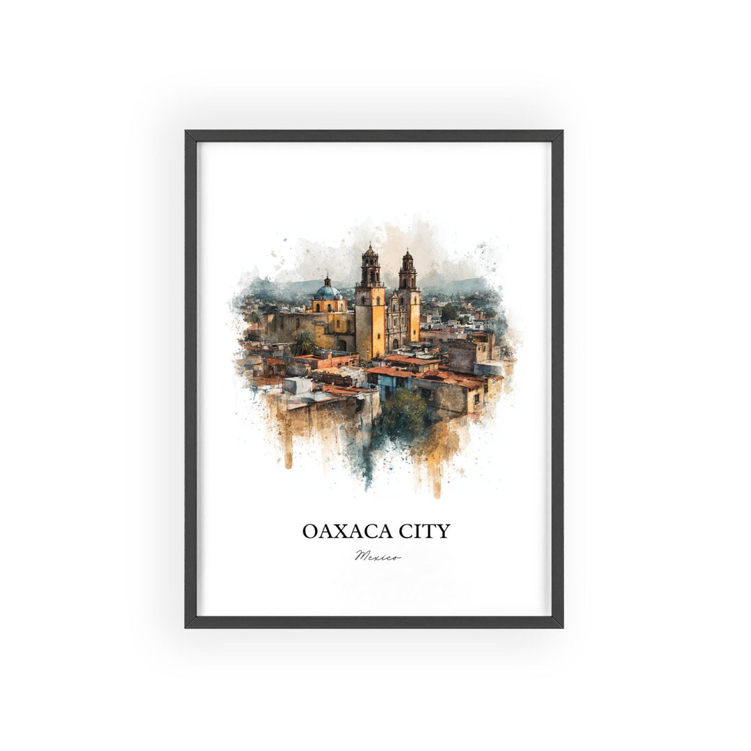 Oaxaca, Mexico – Watercolor Art Print