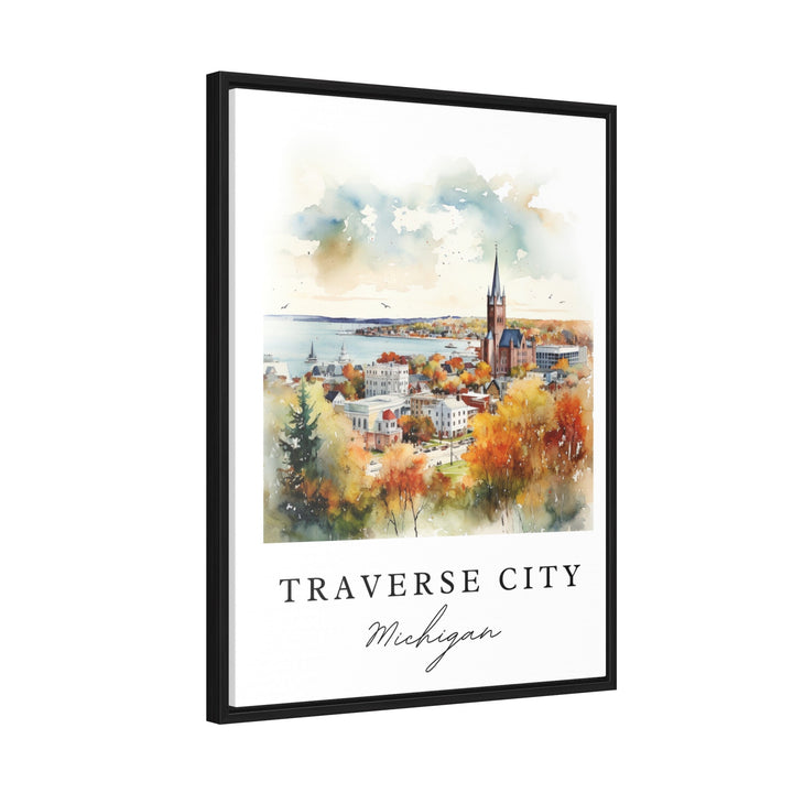 Traverse City MI wall art - Michigan, Traverse City poster print, Traverse City Wedding gift, Birthday present, Custom Text, Perfect Gift