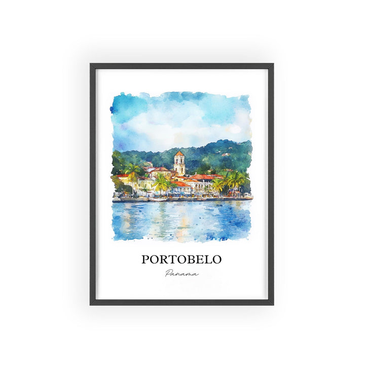 Portobelo, Panama – Watercolor Art Print
