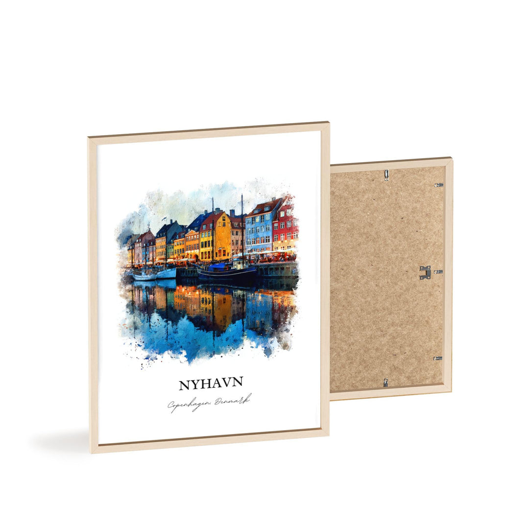 Nyhavn, Denmark – Watercolor Art Print