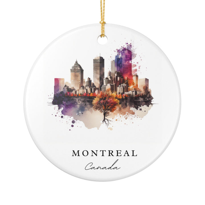 Montreal Canada Ornament: Unique Montreal Souvenir, Montreal Xmas Decor, and Authentic Montreal Canada Gift