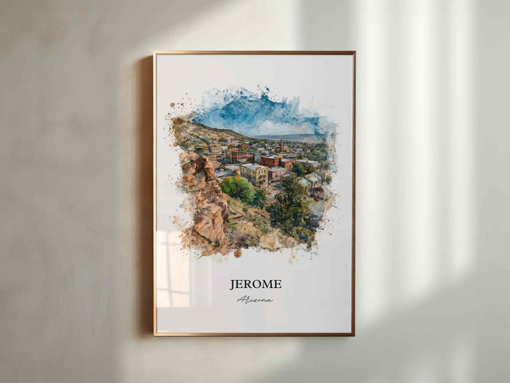 Jerome, Arizona – Watercolor Art Print