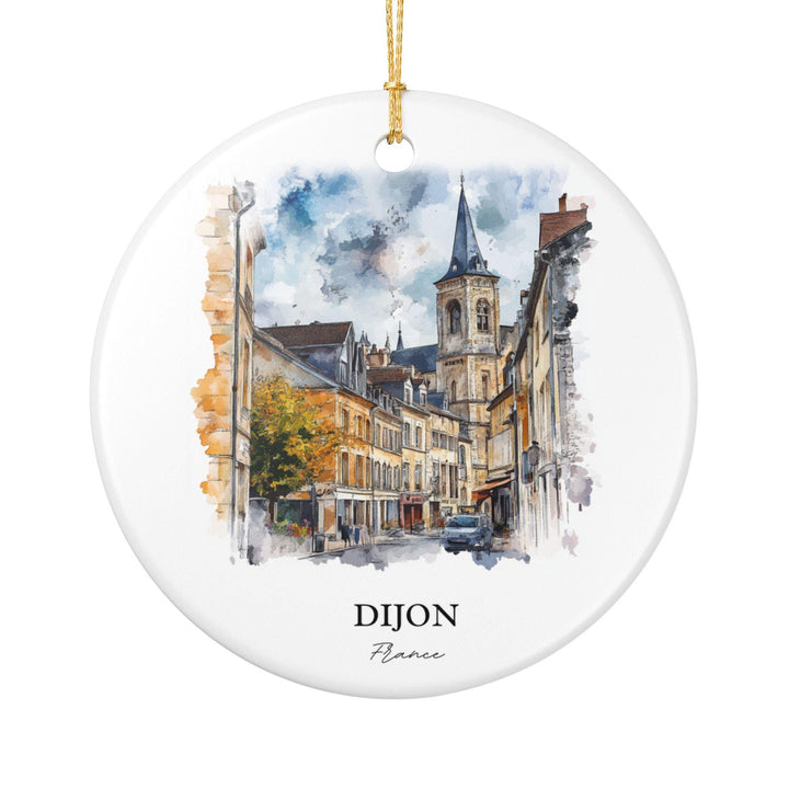 Dijon France Ornament: Unique Dijon Souvenir, Dijon Xmas Decor, and Authentic Dijon France Gift