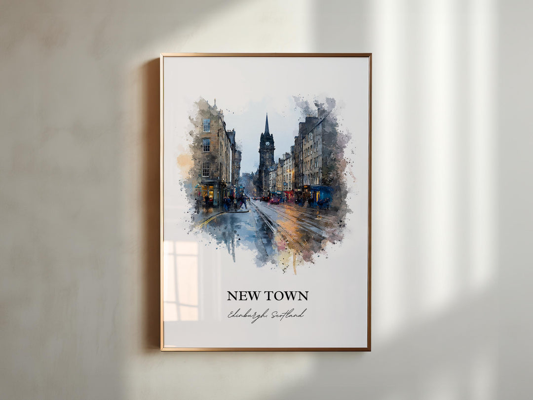 Edinburgh, Scotland – Watercolor Art Print