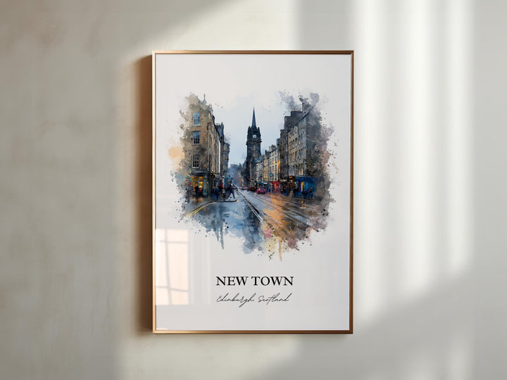 Edinburgh, Scotland – Watercolor Art Print