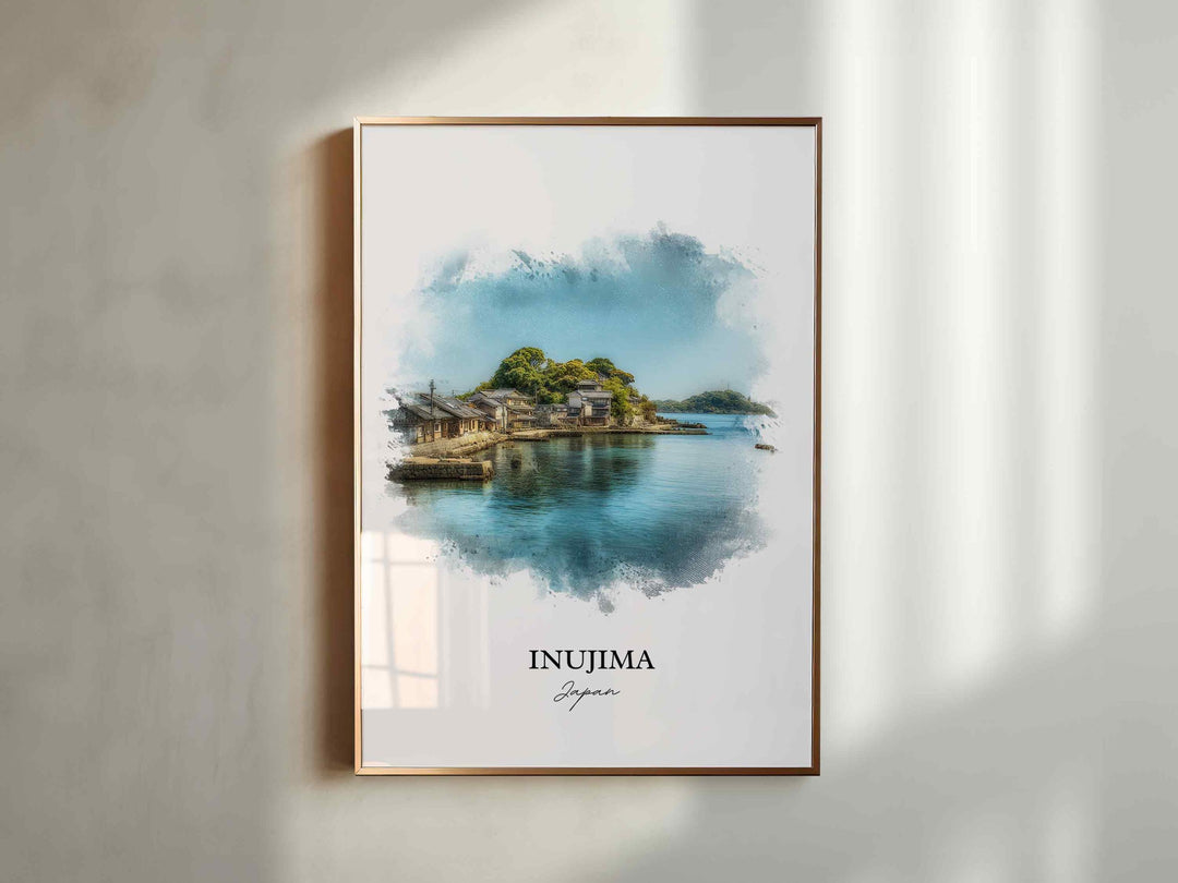 Inujima, Japan – Watercolor Art Print