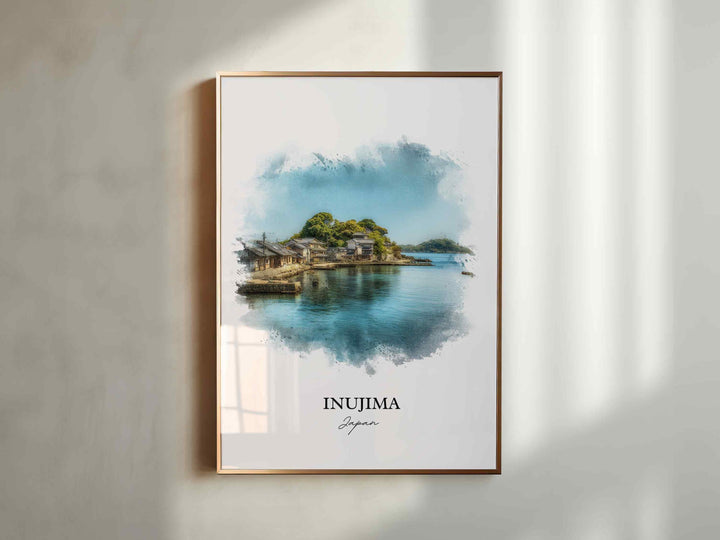 Inujima, Japan – Watercolor Art Print