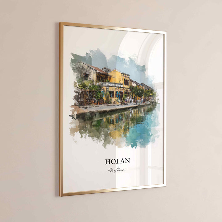 Hoi An, Vietnam – Watercolor Art Print