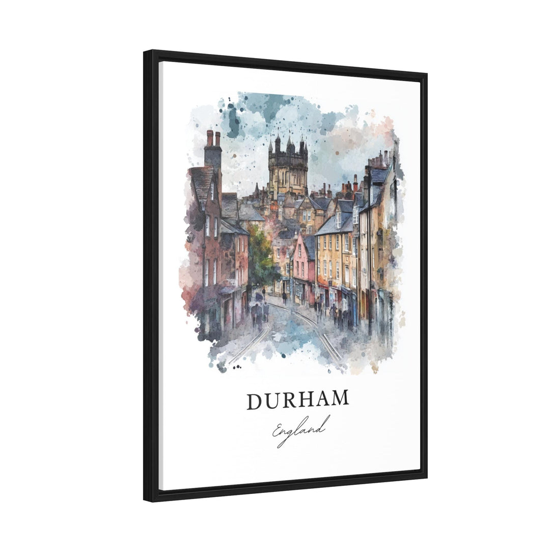 Durham England Wall Art, Durham UK Print, Newcastle upon Tyne Watercolor Art, Durham UK Gift, Travel Print, Travel Poster, Housewarming Gift
