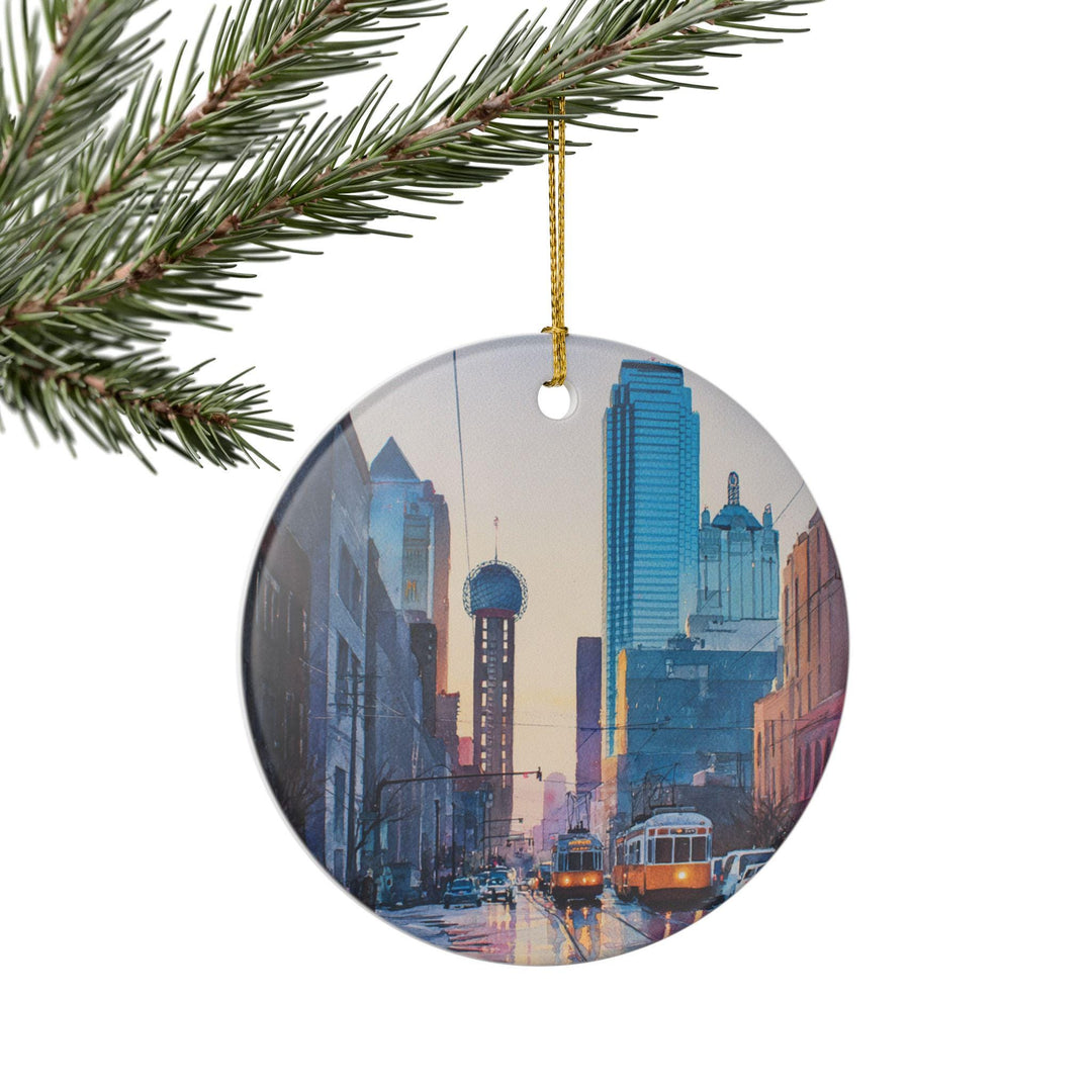 Dallas TX Ornament: Unique Dallas Souvenir, Dallas Texas Xmas Decor, and Authentic Dallas Texas Gift