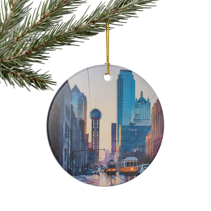 Dallas TX Ornament: Unique Dallas Souvenir, Dallas Texas Xmas Decor, and Authentic Dallas Texas Gift