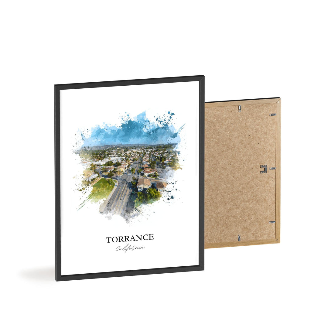 Torrance, California – Watercolor Art Print