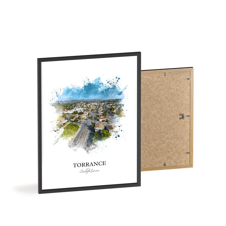Torrance, California – Watercolor Art Print