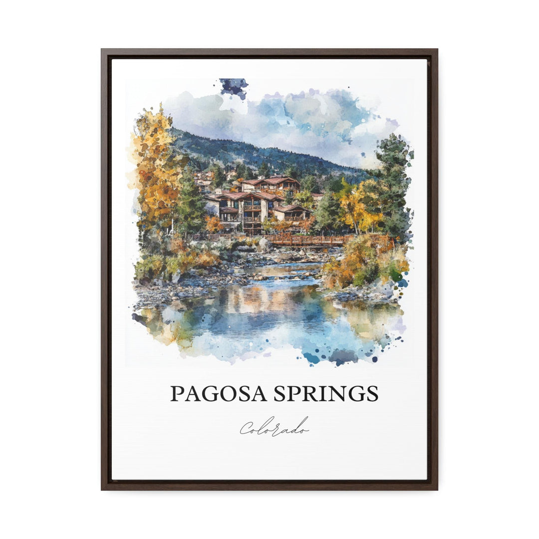 Pagosa Springs Wall Art, San Juan Mountains Print, Colorado Artwork, Pagosa Springs CO Gift, Travel Print, Travel Poster, Housewarming Gift