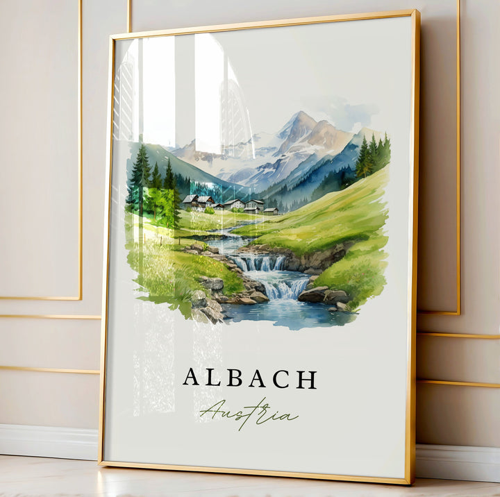 Albach Wall Art - Austria Print