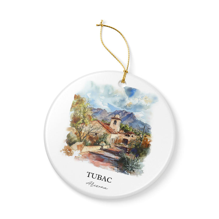 Tubac Arizona Ornament: Unique Tubac AZ Souvenir, Tubac Arizona Xmas Decor, and Authentic Arizona Gift