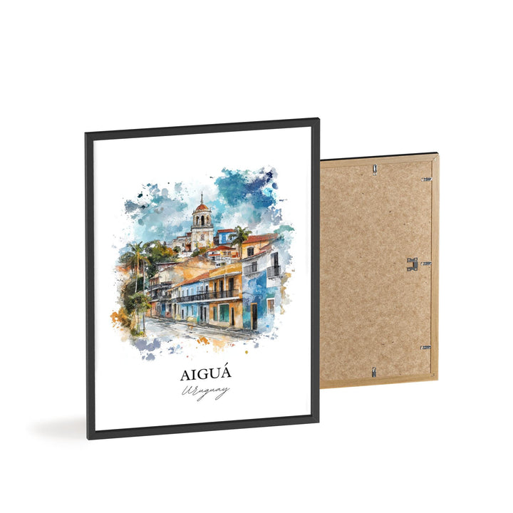 Aiguá Uruguay Wall Art, Maldonado Print, Uruguay Watercolor Art, Aiguá Uruguay Gift, Travel Print, Travel Poster, Housewarming Gift