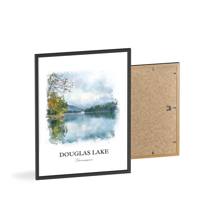 Douglas Lake Wall Art, Pigeon Forge Print, Great Smokies Artwork, Douglas Lake TN Gift, Travel Print, Travel Poster, Housewarming Gift
