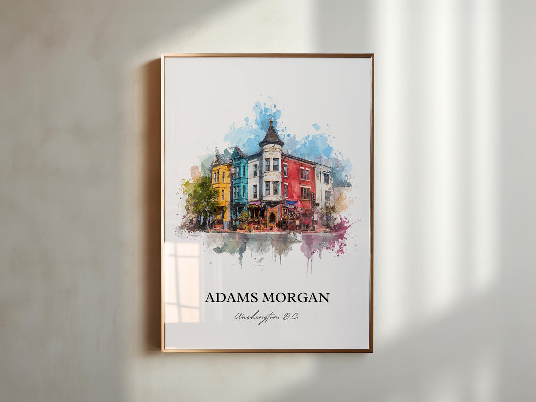 Adams Morgan, Washington DC – Watercolor Art Print