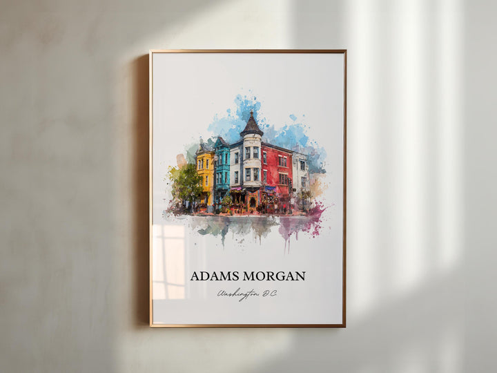 Adams Morgan, Washington DC – Watercolor Art Print