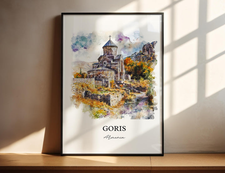 Goris, Armenia – Watercolor Art Print