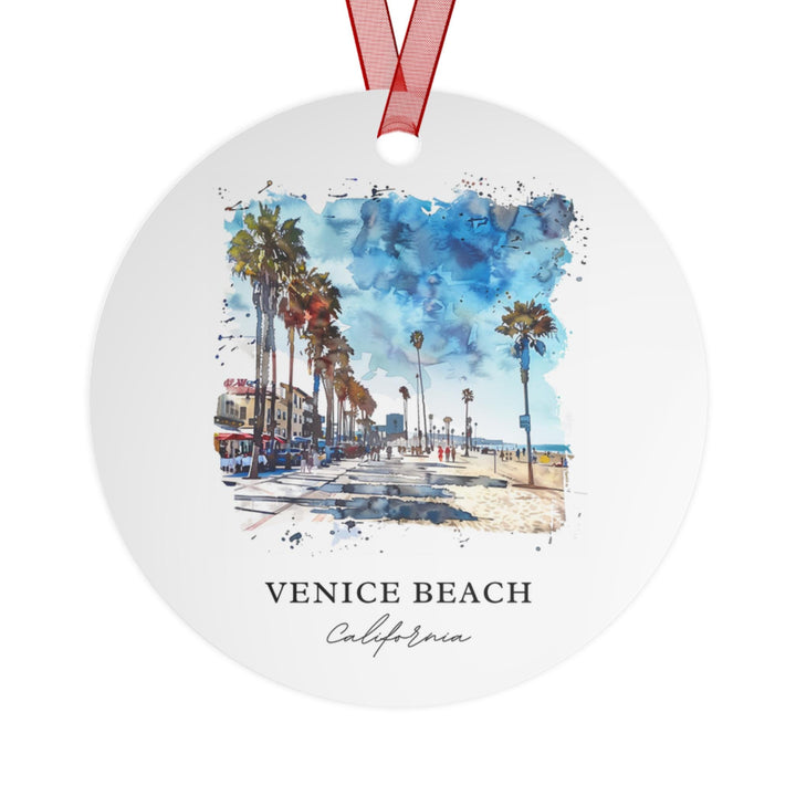 Venice Beach CA Ornament: Unique Venice Beach Souvenir, Venice Beach Xmas Decor, and Authentic Venice Beach CA Gift