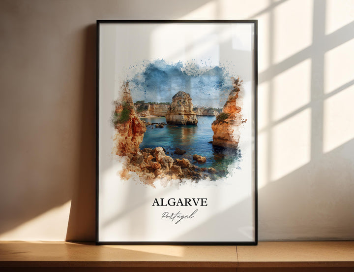 Algarve, Portugal – Watercolor Art Print