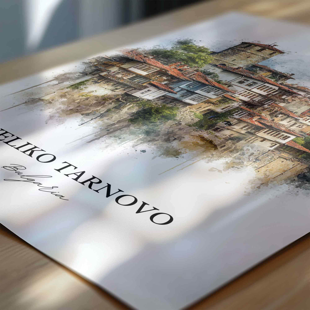 Veliko Tarnovo, Bulgaria – Watercolor Art Print