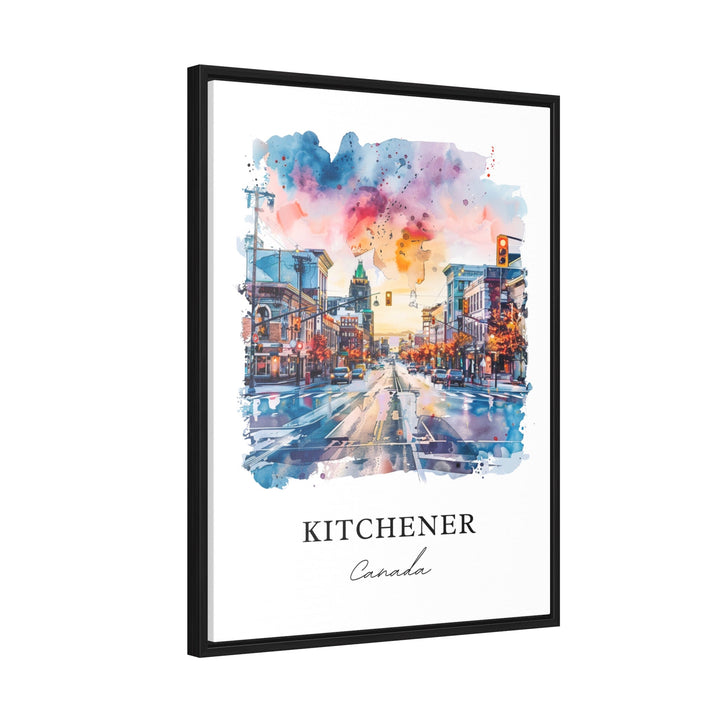 Kitchener Ontario Wall Art, Kitchener Canada Print, Kitchener Watercolor, Kitchener Gift,