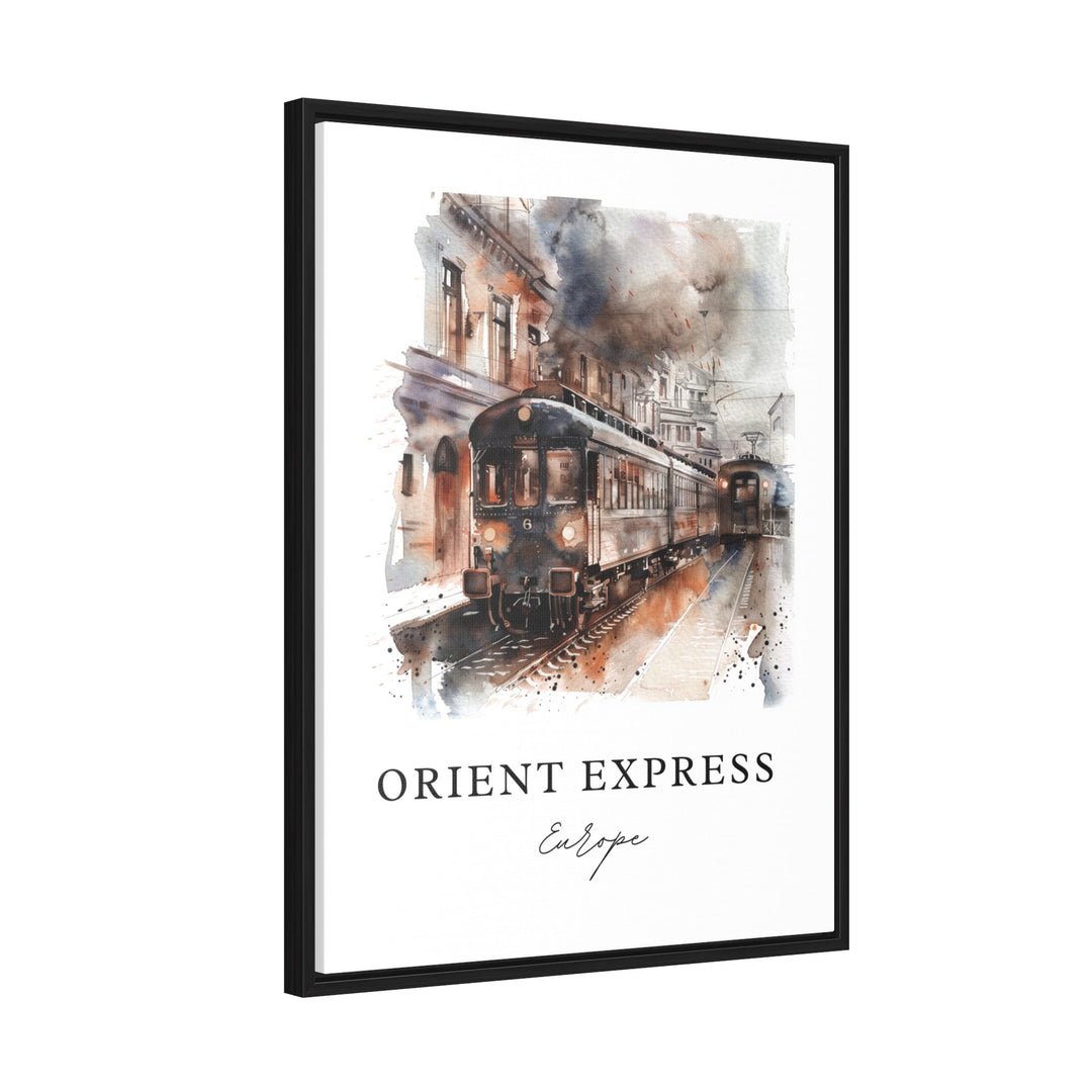 Orient Express Art, Orient Express Print, Orient Express Watercolor Art, Orient Express Gift,
